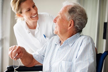 Elderly person in activity